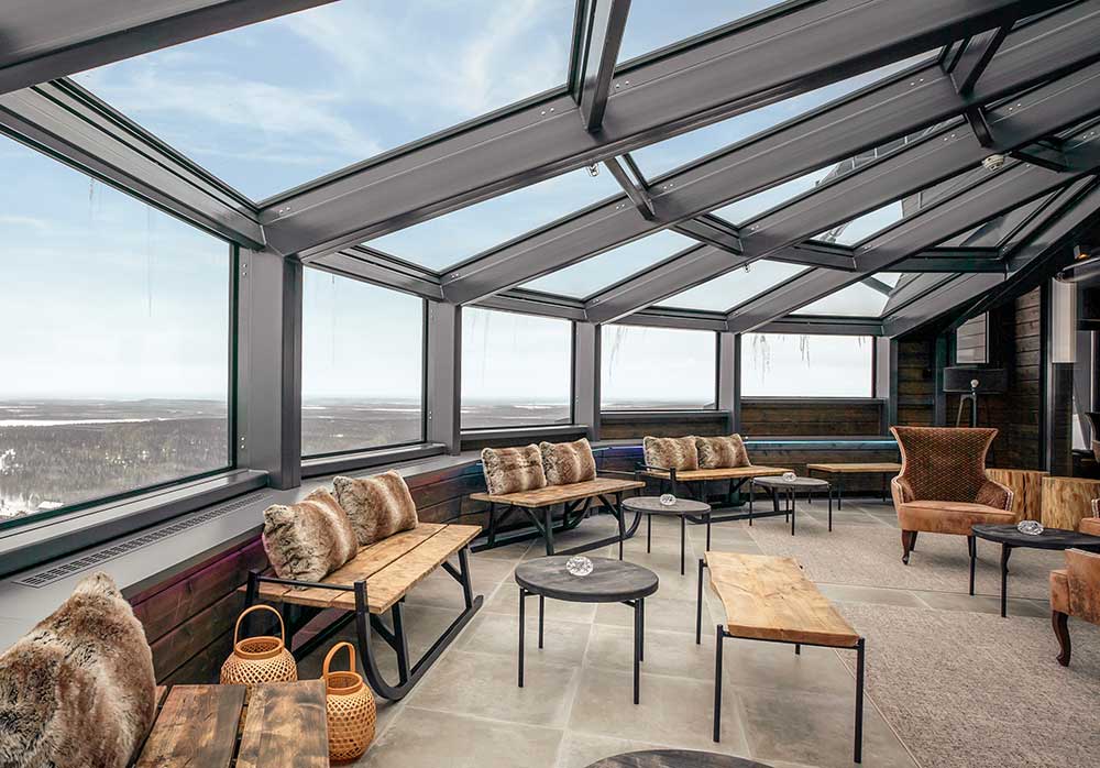Hotel Levi Panorama's Sky Bar & lounge.
